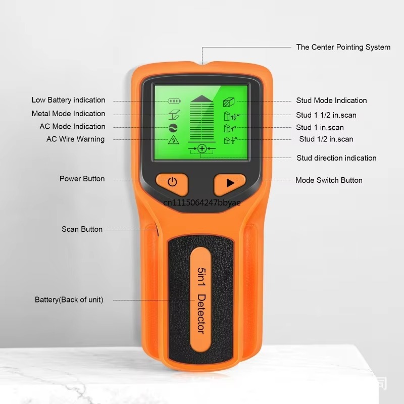 Stud Finder Wall Scanner 5 In 1 - HW430 New 5 in 1 Wall