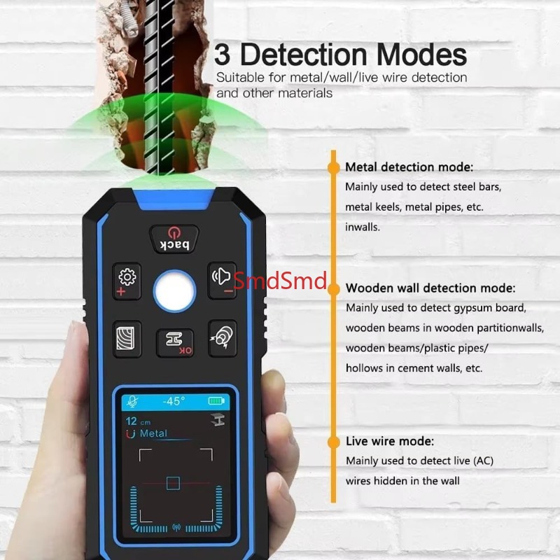 NF-518 Professional Metal Dete - Stud Detector With Metal Ac Wire review and price