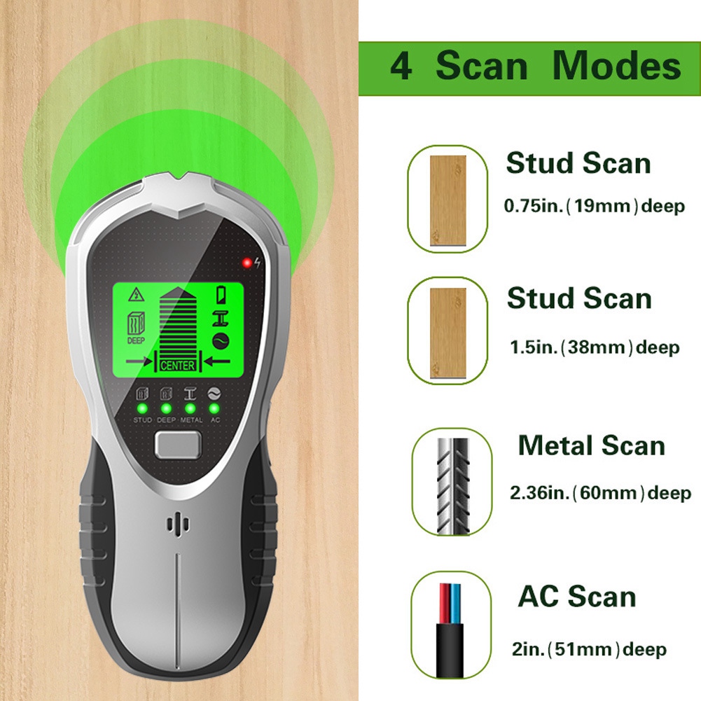1 Piece 4 In 1 Electronic Stud - Stud Finder Center Finder Edge review and price