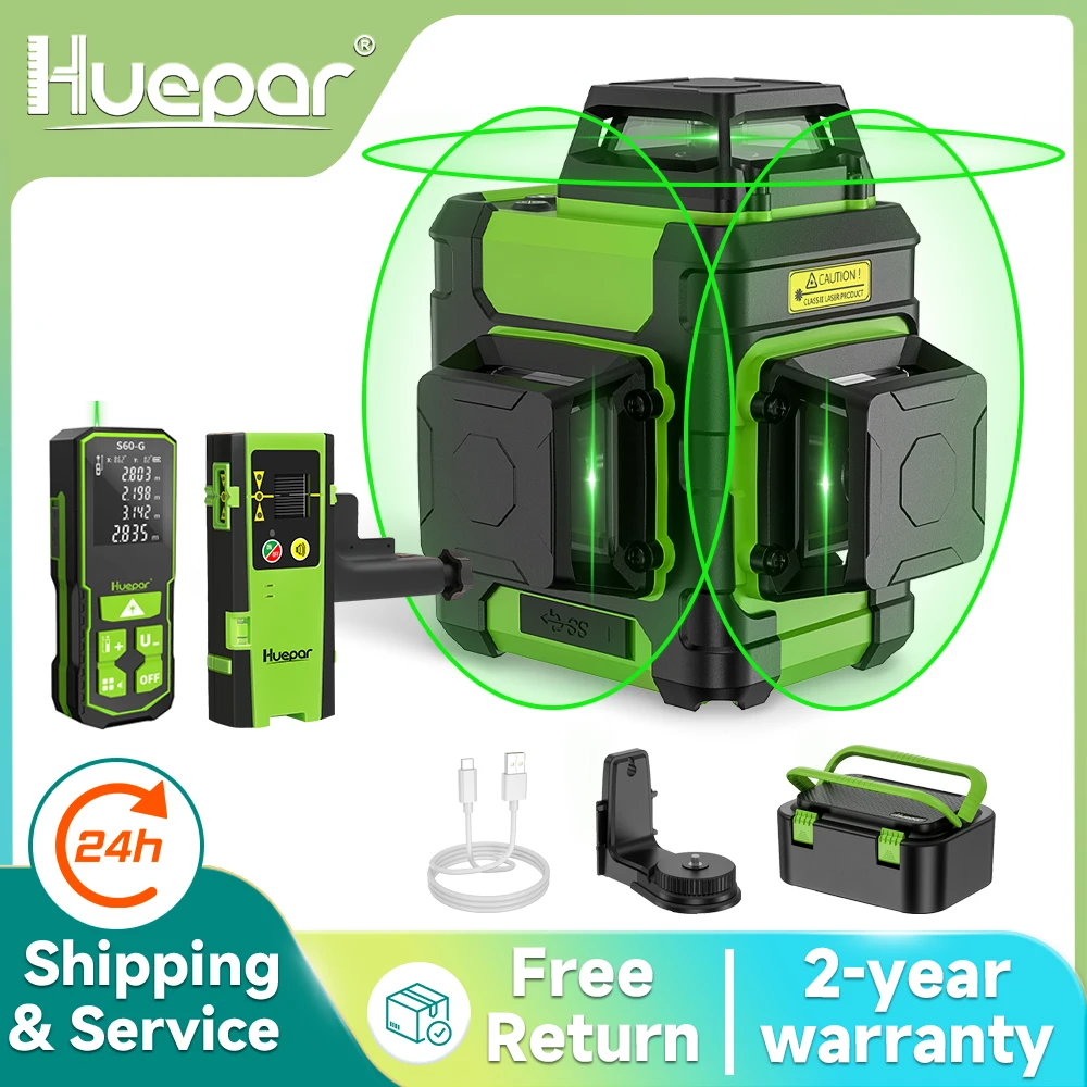 Huepar HM03CG Laser Level Gree - Stud Finder With Laser Level review and price