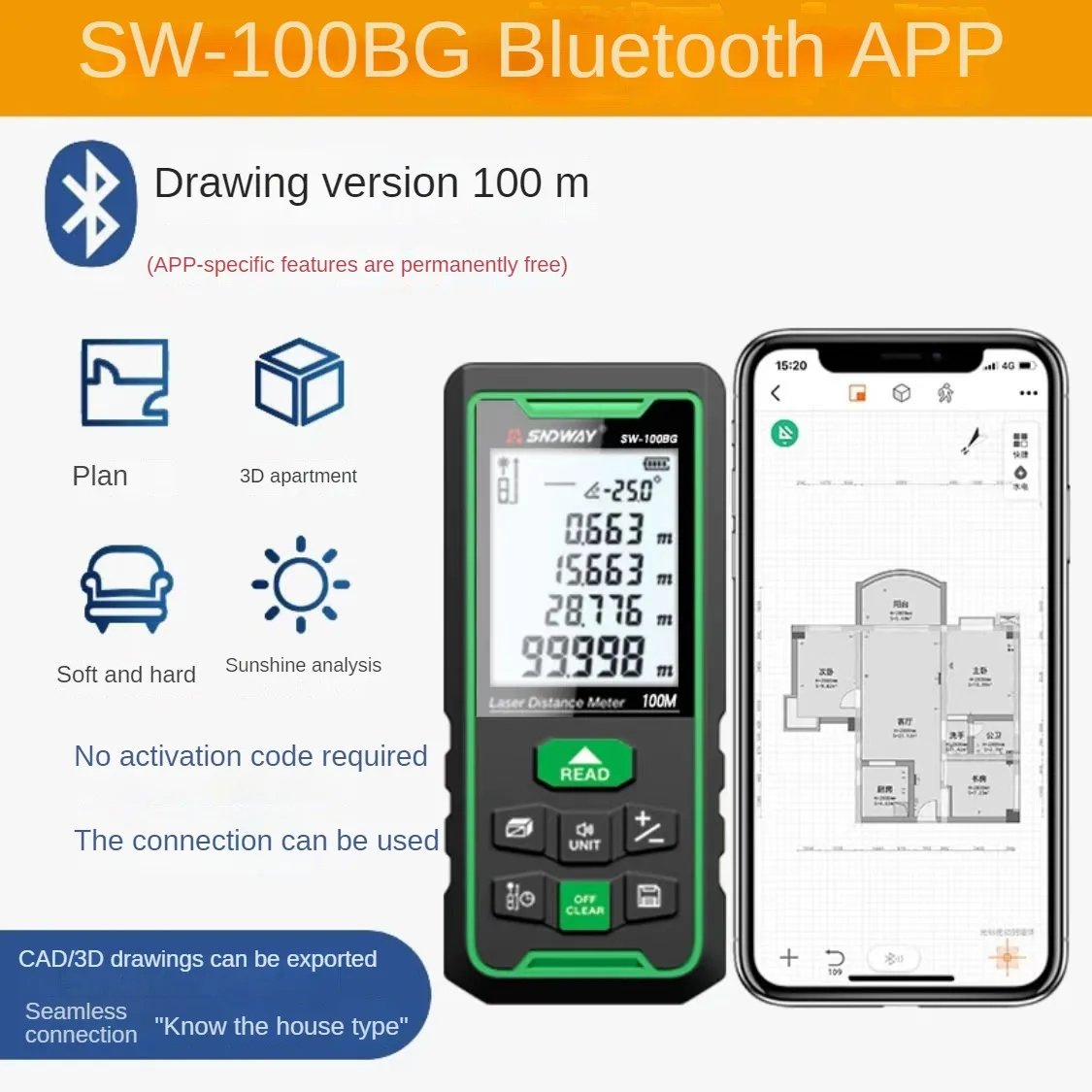 Latest SNDWAY SW-50BG Laser Di - Stud Finder With Laser Level review and price