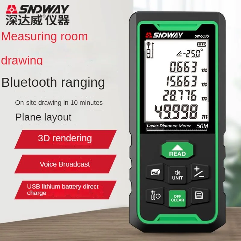 Latest SNDWAY SW-50BG Laser Di - Stud Finder With Laser Level review and price