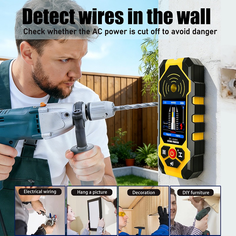 ZC-D201 Stud Finder Wall Scann - Stud Finder Center Finder Edge review and price
