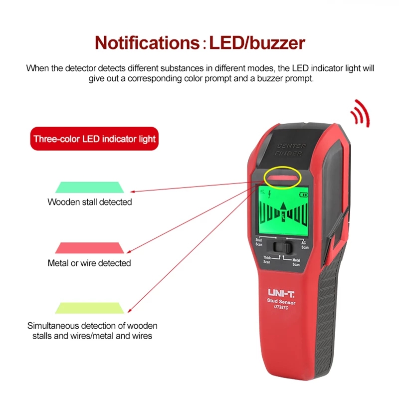 UNI-T UT387C Wall Scanner Meta - Stud Detector With Metal Ac Wire review and price