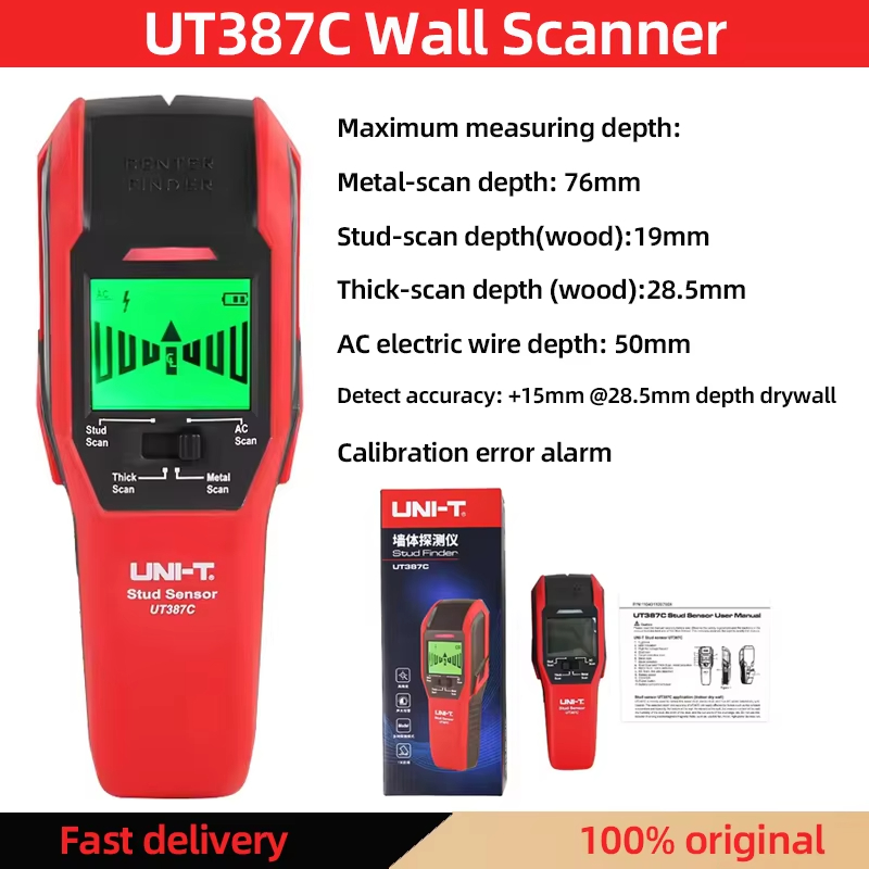 UNI-T UT387C Wall Scanner Meta - Stud Detector With Metal Ac Wire review and price