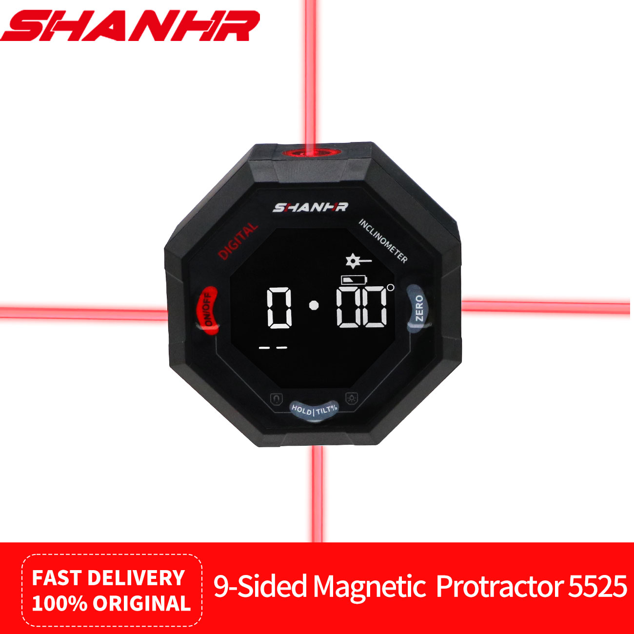 SHANHR Octagon Digital Angle F - Stud Finder With Laser Level review and price
