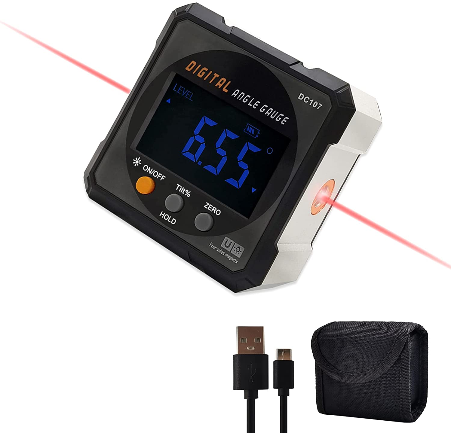 Digital Protractor Laser USB I - Stud Finder With Laser Level review and price
