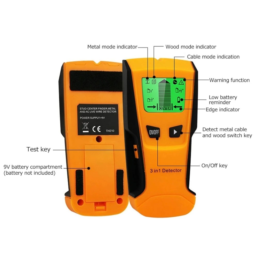3 in 1 Wall Metal Detector Dep - Wall Scanner Rebar Detector review and price