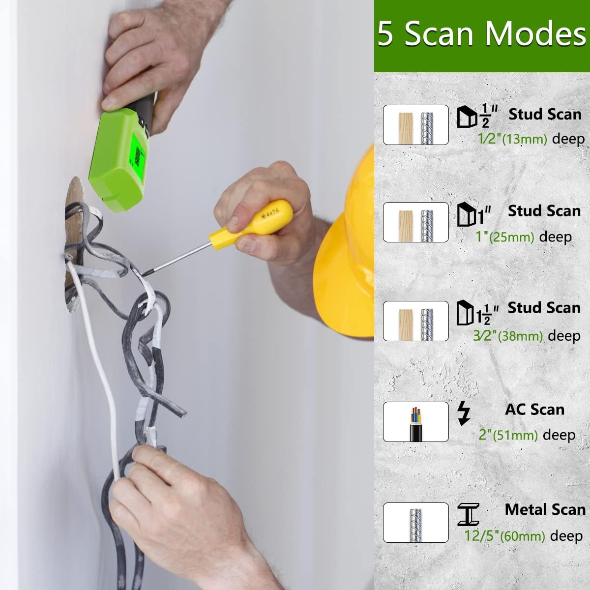 Huepar Stud Finder Wall Scanne - Stud Detector With Metal Ac Wire review and price