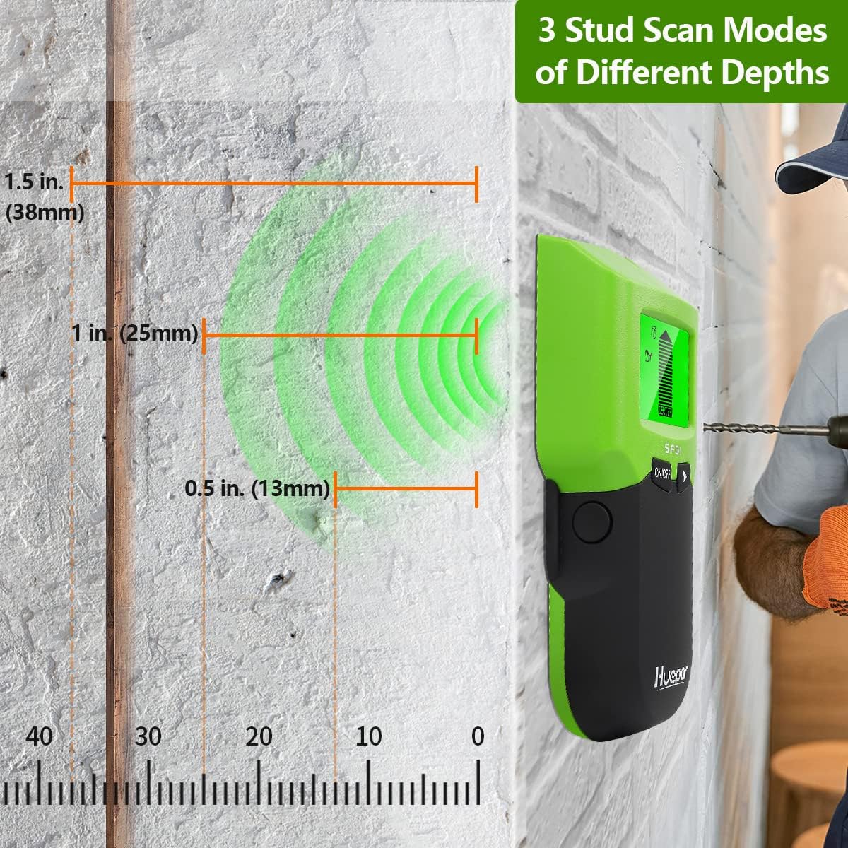 Huepar Stud Finder Wall Scanne - Stud Detector With Metal Ac Wire review and price