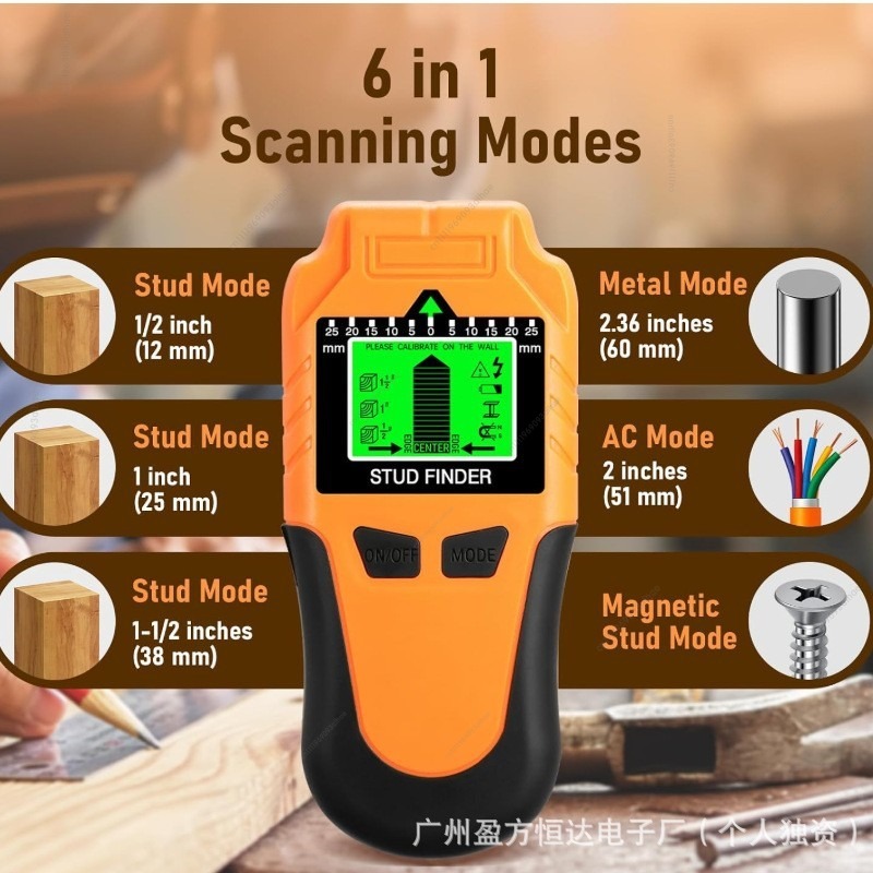 Multi-function 6-in-1 Wall Sca - Wall Scanner Rebar Detector review and price