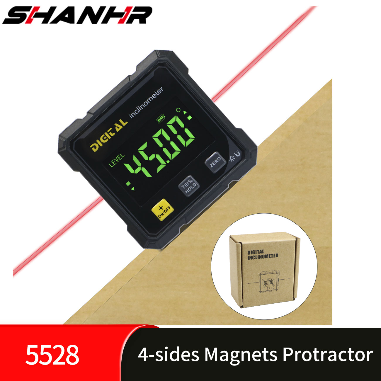 SHANHR Digital Angle Finder wi - Stud Finder With Laser Level review and price
