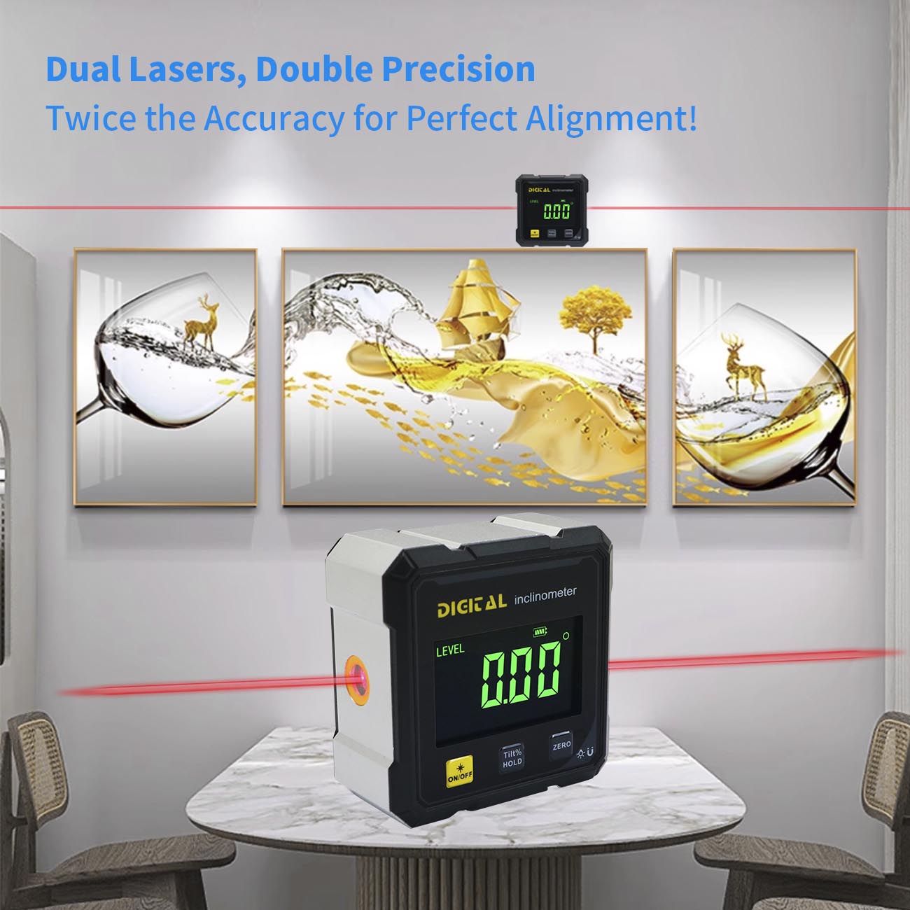 SHANHR Digital Angle Finder wi - Stud Finder With Laser Level review and price
