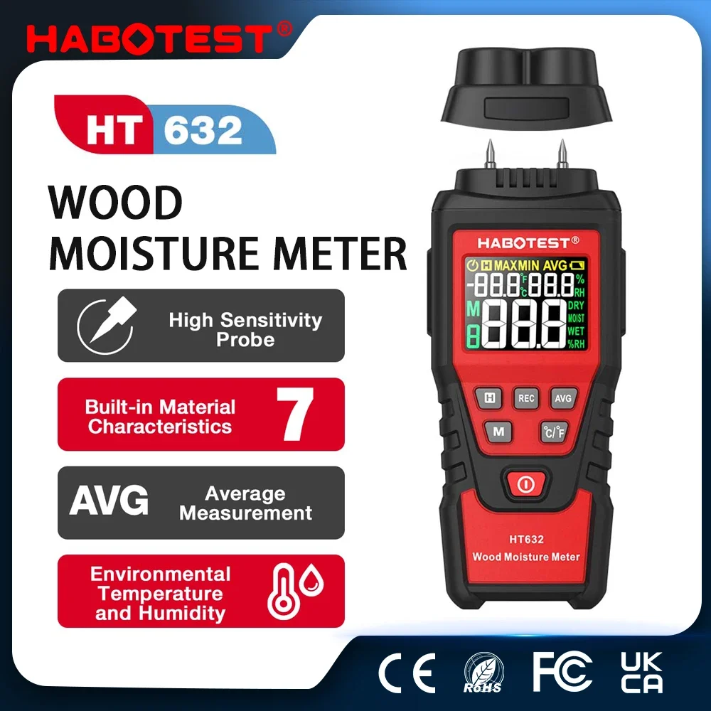 HABOTEST HT632 Digital Moistur - Moisture Meter Wall Wood review and price