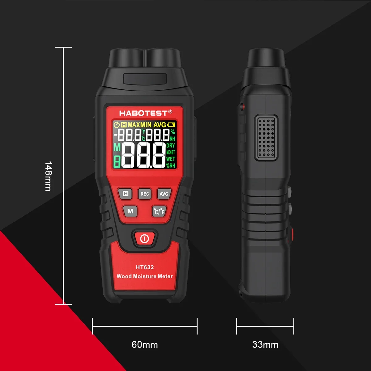 HABOTEST HT632 Digital Moistur - Moisture Meter Wall Wood review and price