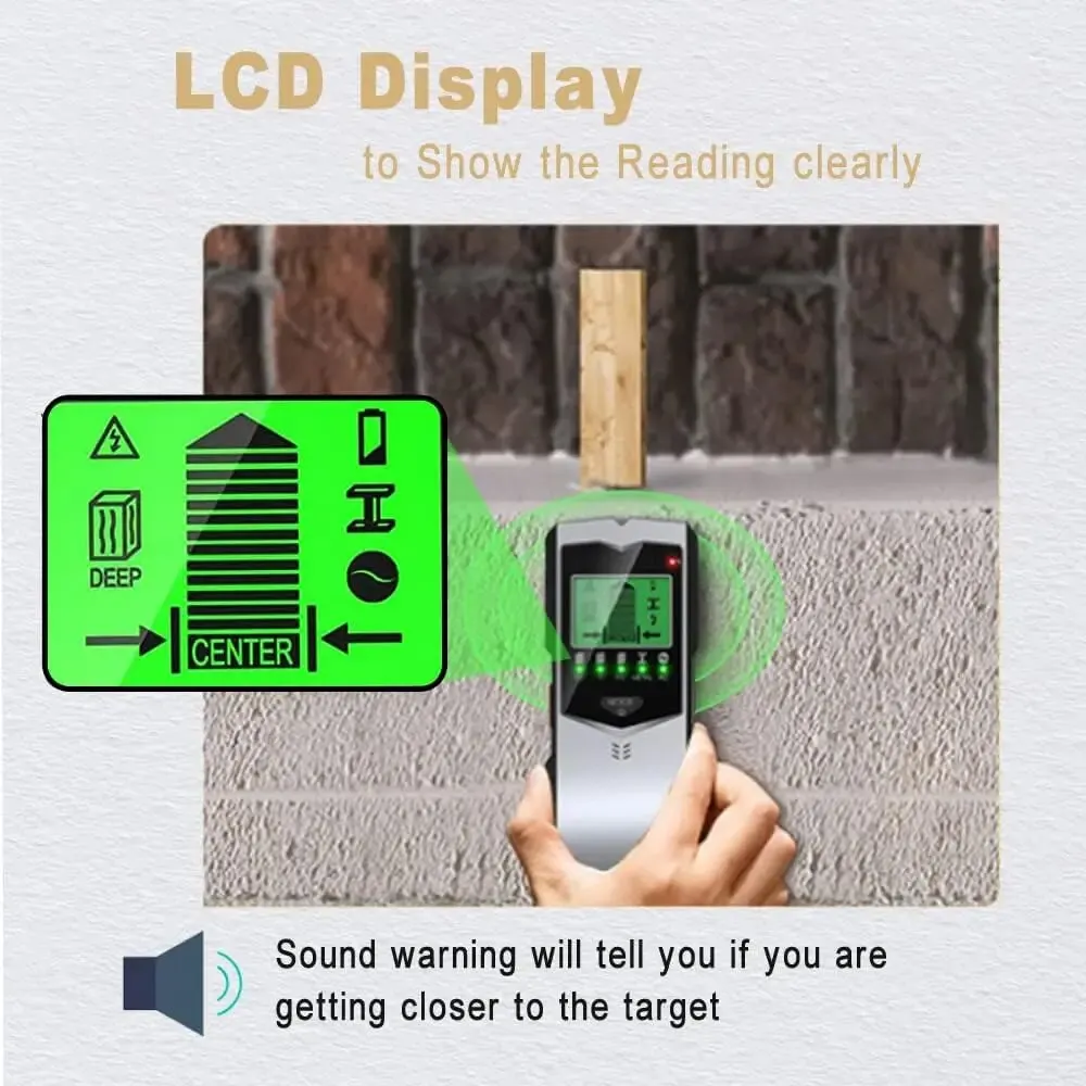 SH402 5-in-1 LCD Wall Stud Fin - Stud Finder Center Finder Edge review and price