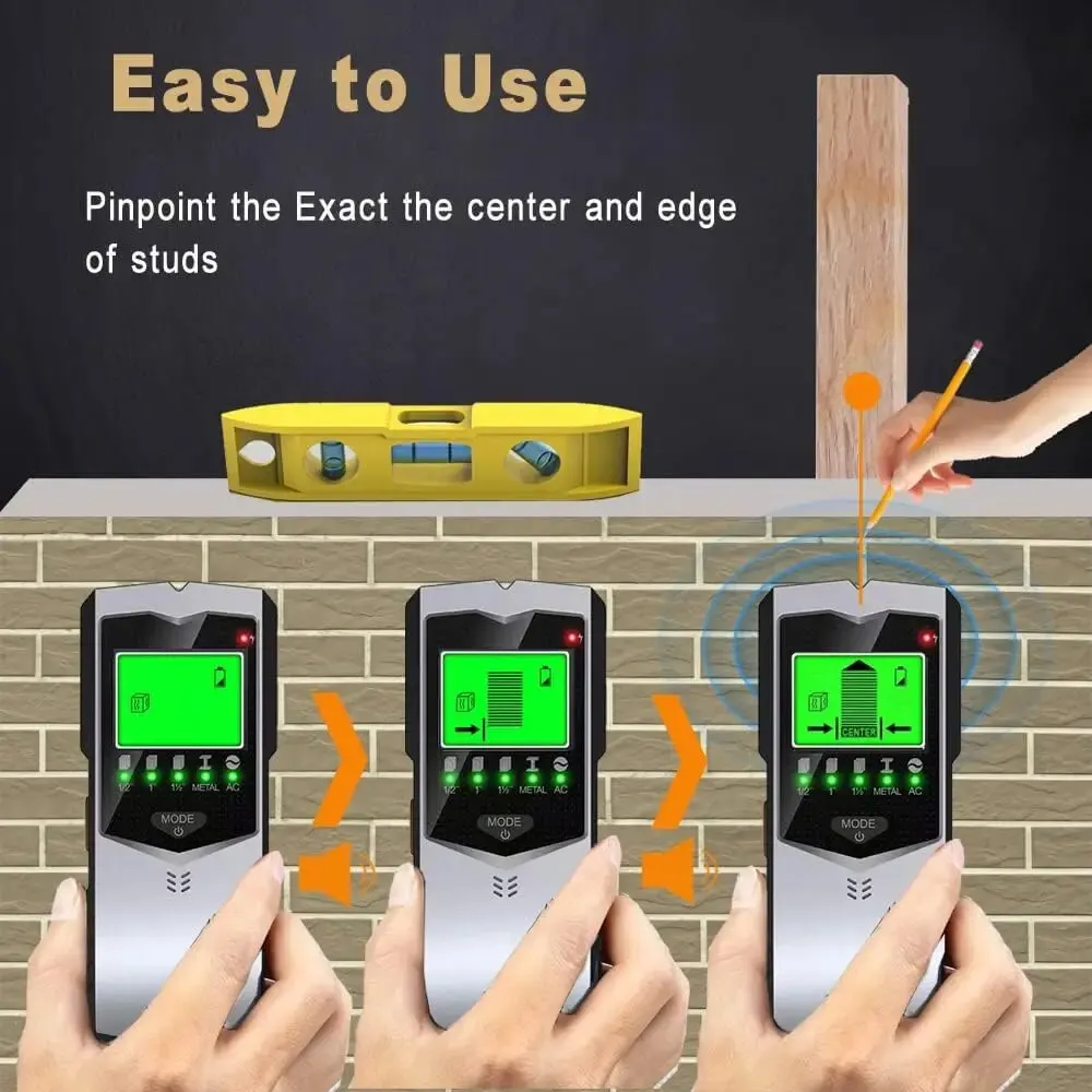 SH402 5-in-1 LCD Wall Stud Fin - Stud Finder Center Finder Edge review and price