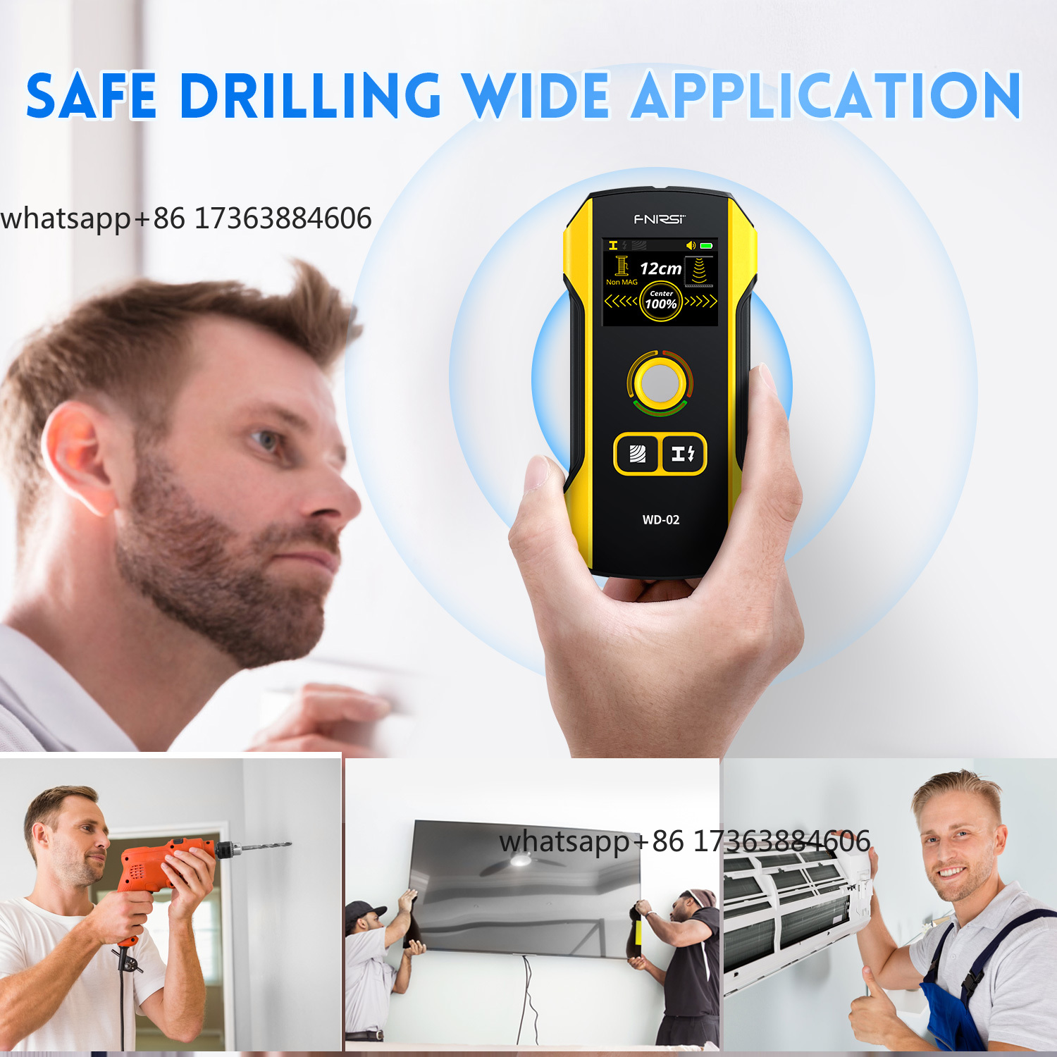 WD-02 Wall Detector Stud Finde - Stud Detector With Metal Ac Wire review and price