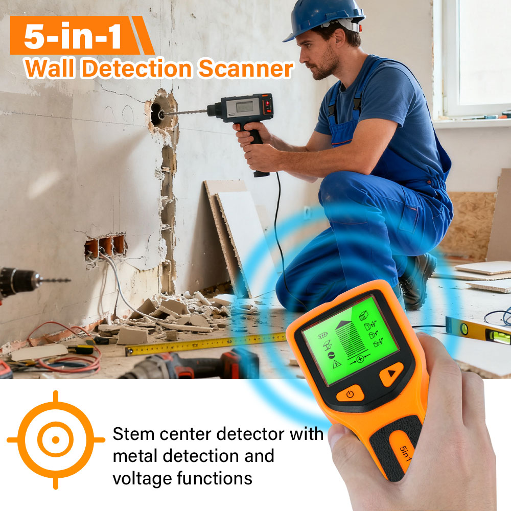 Wall Stud Detector 5 in 1 Hand - Pipe Detector Wall Scanner review and price