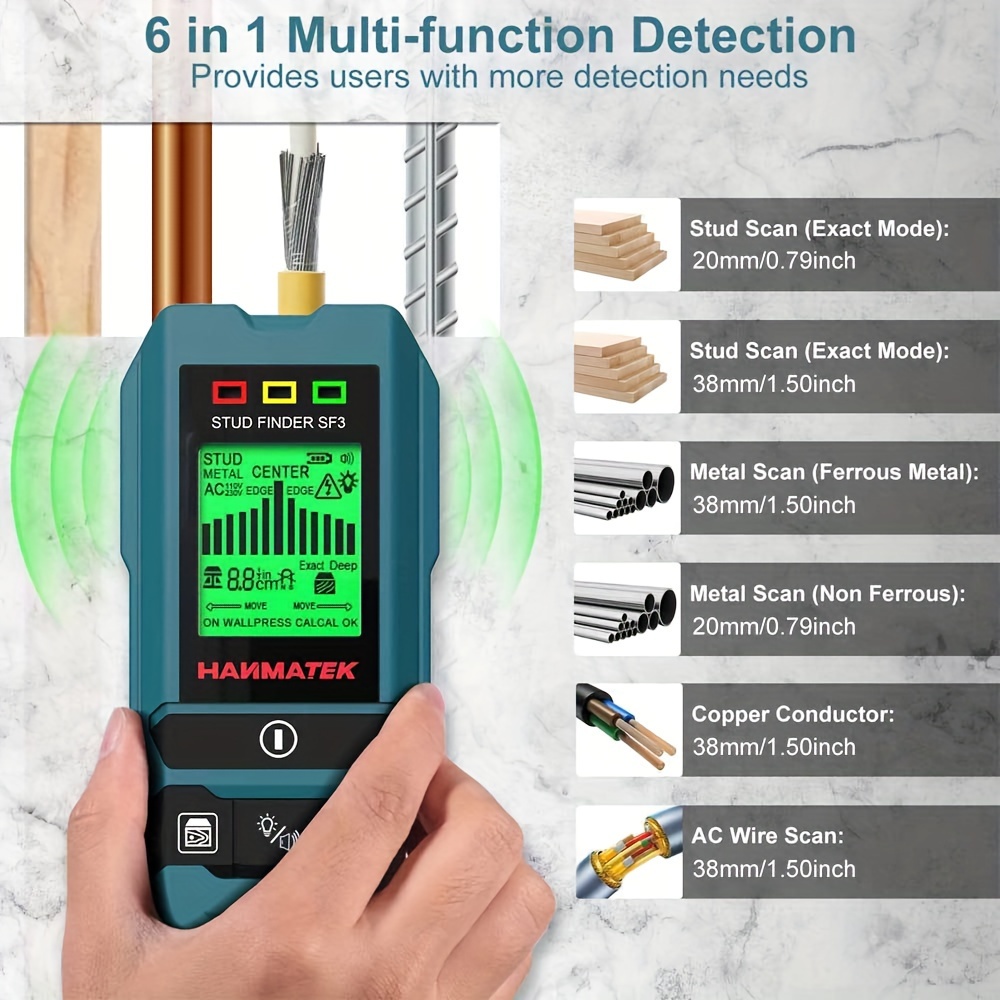 HANMATEK SF3 Stud Finder Wall  - Stud Finder Center Finder Edge review and price