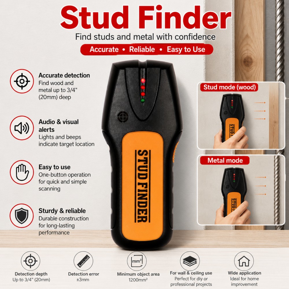 Electronic Stud Finder Wall Sc - Wall Scanner Rebar Detector review and price