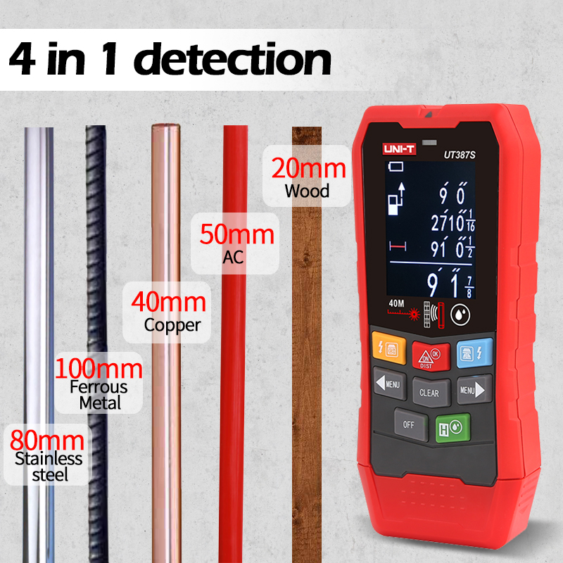 UNI-T 4 In 1 Metal Detector UT - Stud Detector With Metal Ac Wire review and price