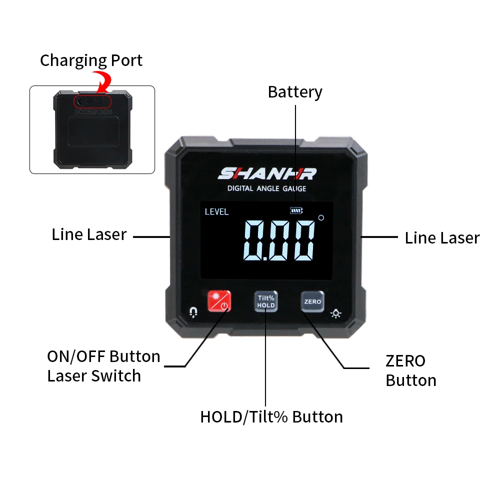 SHANHR Angle Laser Level With  - Stud Finder With Laser Level review and price