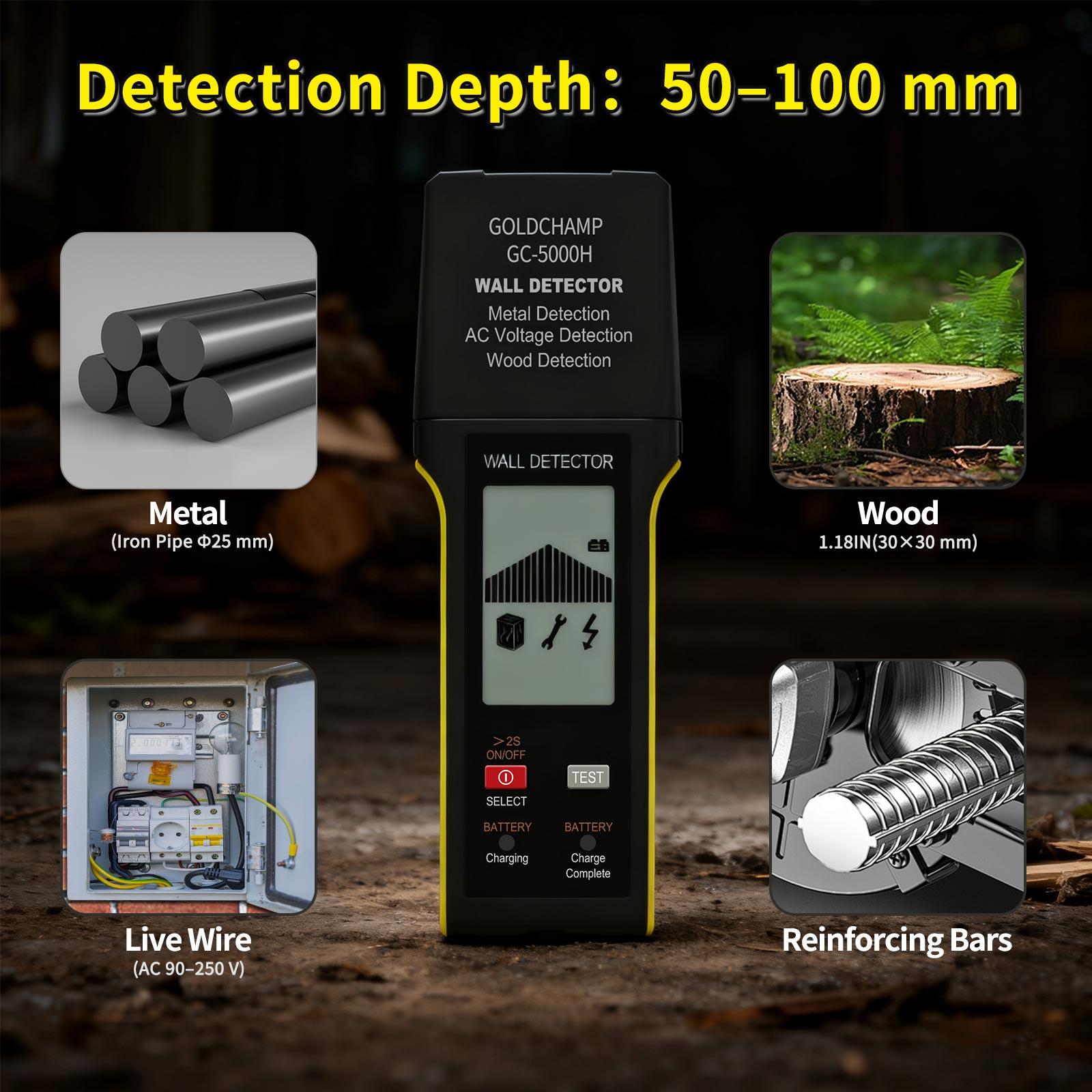 Wall Scanner 5-in-1 Metal Wood - Wall Scanner For Concrete review and price