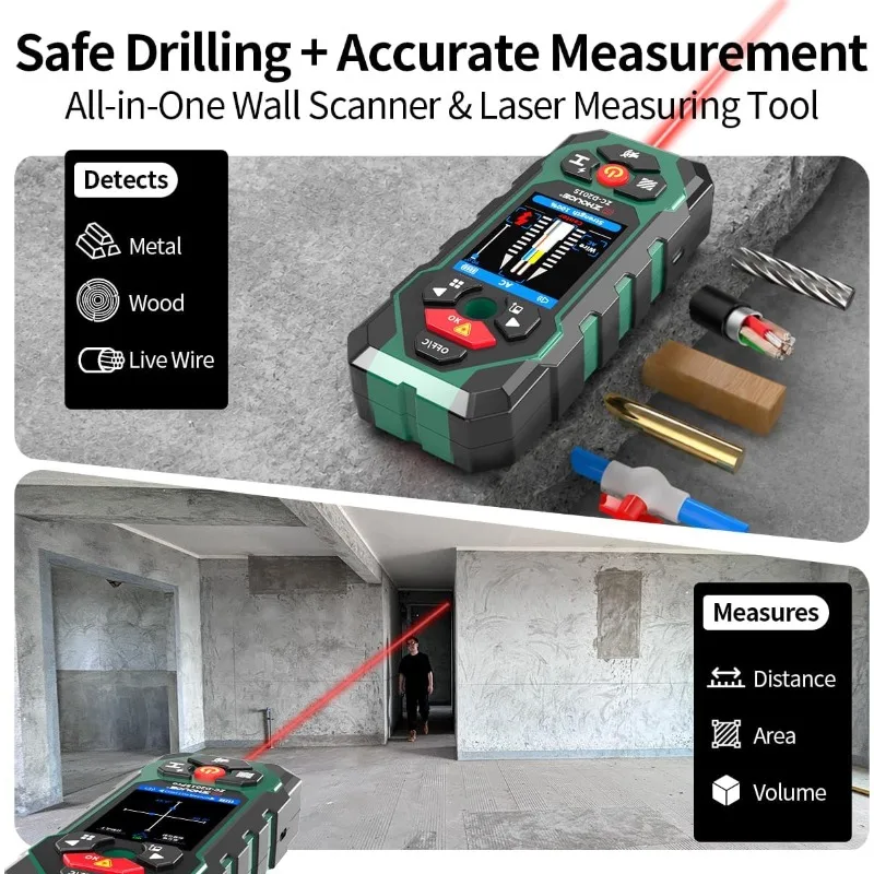 For Rechargeable 10-in-1 Wall  - Stud Finder With Laser Level review and price